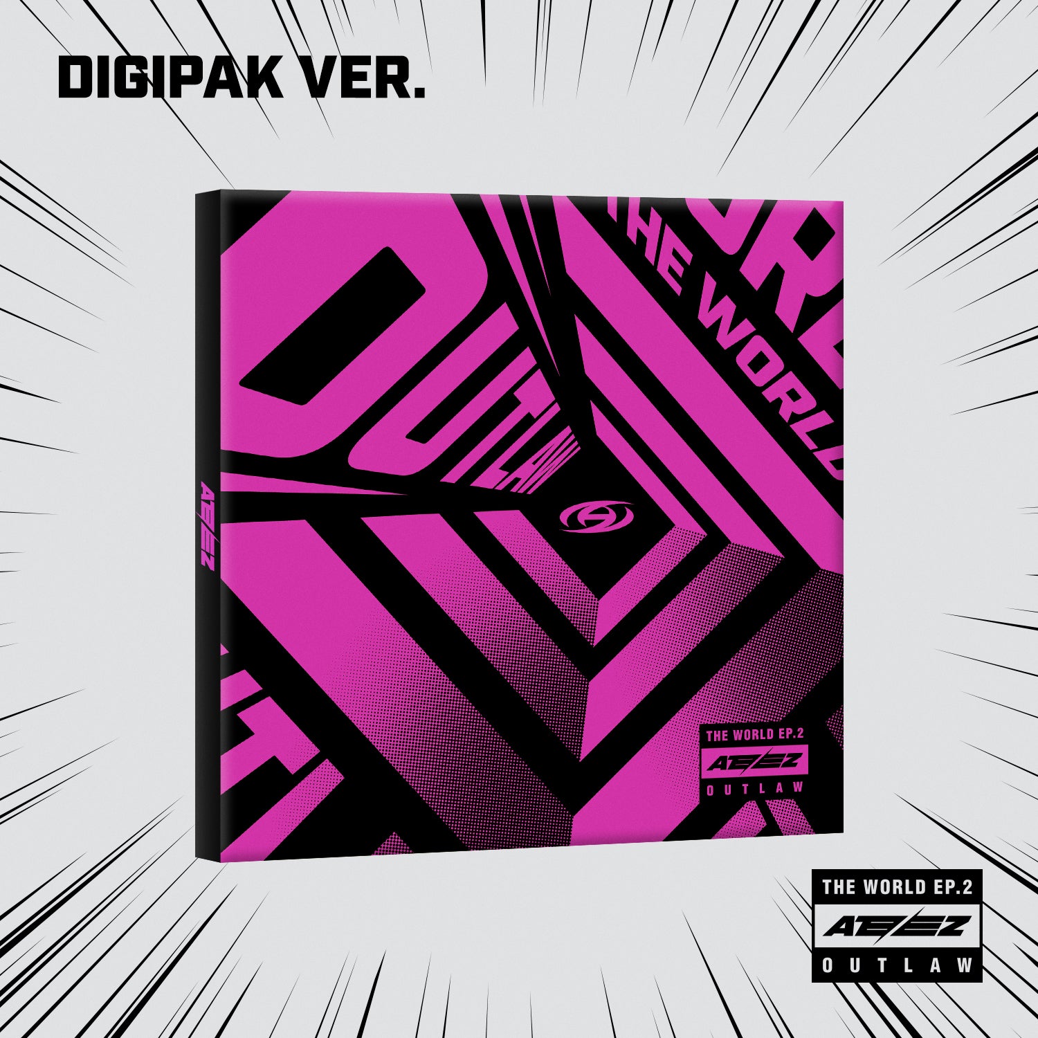 ATEEZ LIGHT STICK LIGHTINY ver.1 スローガン付き