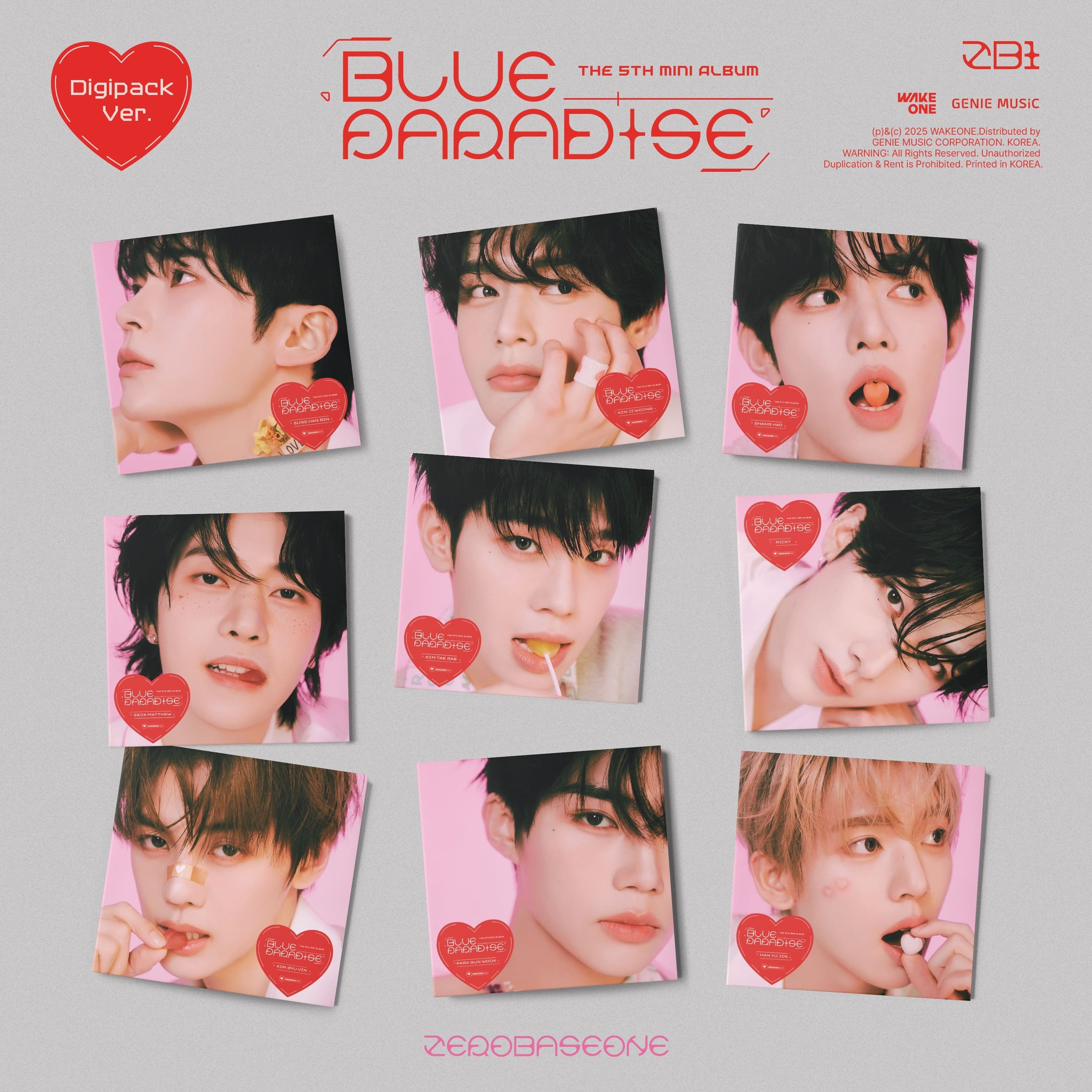 いいネット通販 - 全国送料無料でお届けします ZEROBASEONE (제로베이스원) Album Mini 5th Paradise Blue - アイドルグッズ